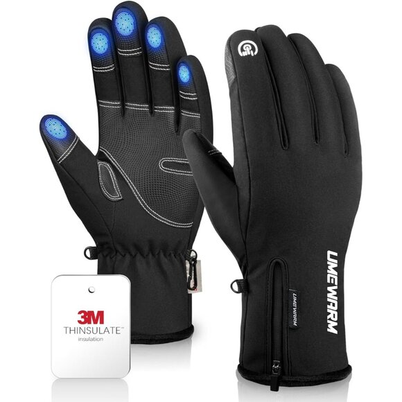 10℉ Waterproof Winter Gloves Men Touchscreen Fingers Snow Ski Gloves Women 5-L